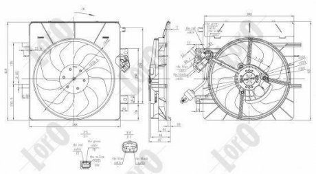 FAN, RADIATOR LORO DEPO 009-014-0005