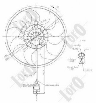 FAN, RADIATOR LORO DEPO 037-014-0013