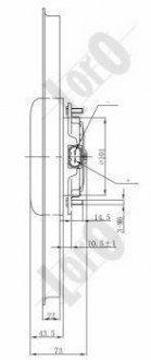 FAN, RADIATOR LORO DEPO 037-014-0019