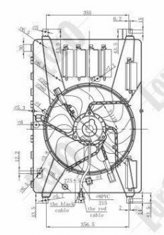FAN, RADIATOR LORO DEPO 048-014-0001