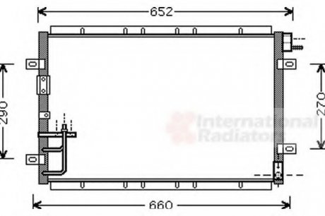 Конденсор кондиционера SORENTO ALL 02- Van Wezel 83005030 (фото 1)