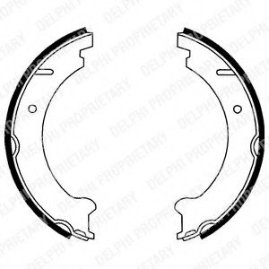 Комплект тормозных колодок, стояночная тормозная система Delphi LS1781