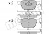 Комплект тормозных колодок, дисковый тормоз Metelli 22-0770-0 (фото 2)