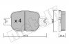 Комплект тормозных колодок, дисковый тормоз Metelli 22-0614-0 (фото 2)