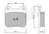 Комплект тормозных колодок, дисковый тормоз Metelli 22-0275-0 (фото 2)