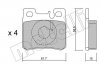 Комплект тормозных колодок, дисковый тормоз Metelli 22-0203-0 (фото 6)