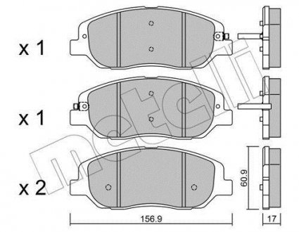 KLOCKI HAM.HYUNDAI SANTA FE III 12- PRZO Metelli 22-1031-0