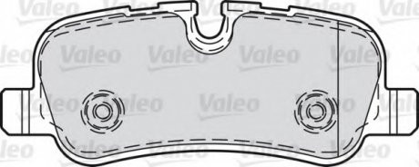 Комплект тормозных колодок, дисковый тормоз Valeo 598742