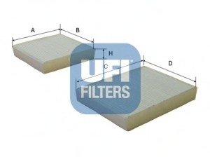 Фильтр, воздух во внутренном пространстве UFI Filters 53.143.00 (фото 1)