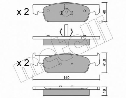 KLOCKI HAM.RENAULT CLIO IV 12- Metelli 22-0975-3