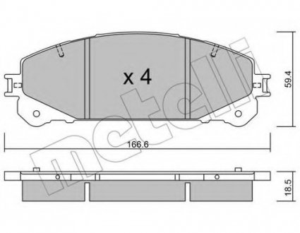 KLOCKI HAM.TOYOTA RAV 4 IV 12- Metelli 22-0938-1