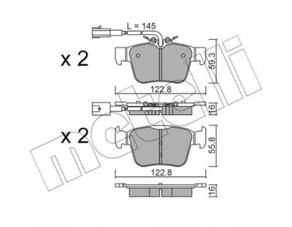 KLOCKI HAM.TYL ALFA ROMEO Metelli 22-1101-0