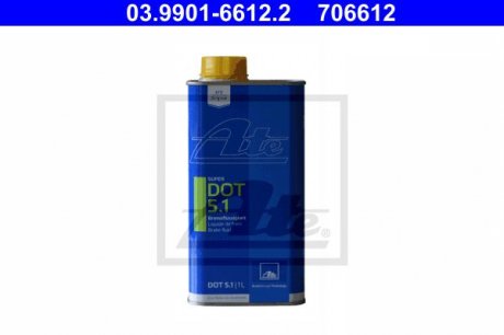Гальмівна рідина Super DOT5.1 1L ATE 03.9901-6612.2