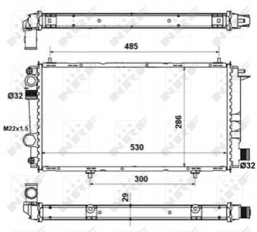 NAGRZEWNICA CITROEN C15 84- NRF 58957A