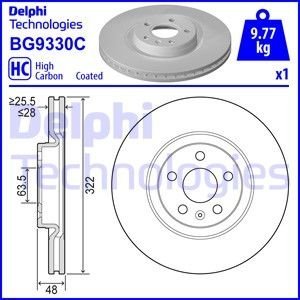 Гальмівний диск Delphi BG9330C