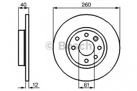 Тормозной диск BOSCH 0 986 478 386