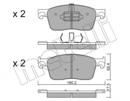 KLOCKI HAM.PRZOD Metelli 22-1107-0