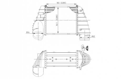 CHLODNICA INTERCOOLER NRF 309040