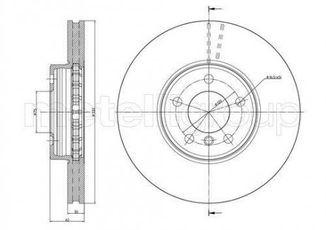 Тормозной диск Metelli 23-0784C