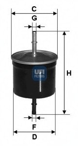 Топливный фильтр UFI Filters 31.811.00 (фото 1)