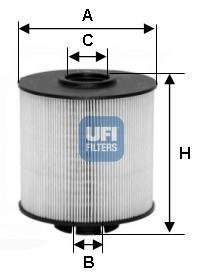 Паливний фільтр UFI UFI Filters 26.017.00