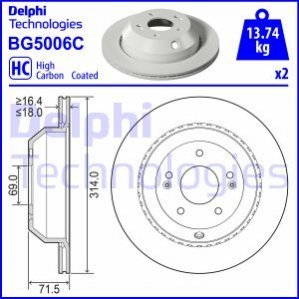 TARCZA HAM.TYL Delphi BG5006C