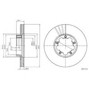 Тормозной диск Delphi BG4173