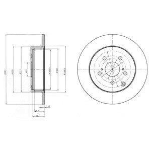 Тормозной диск Delphi BG4291