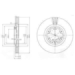 Тормозной диск Delphi BG3972