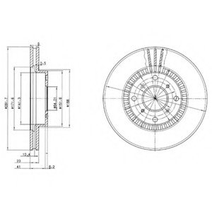 Тормозной диск Delphi BG2815