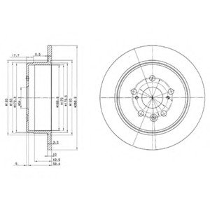 Тормозной диск Delphi BG2594