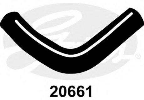 Шланг радиатора Gates Corporation 20661 (фото 1)