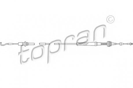 Тросик газа TOPRAN 109 856