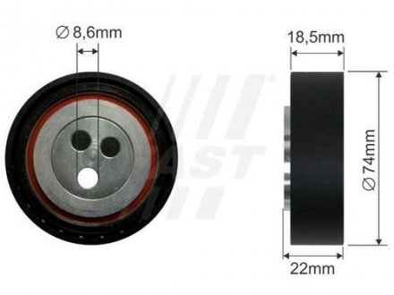 Ролик FAST FT44587