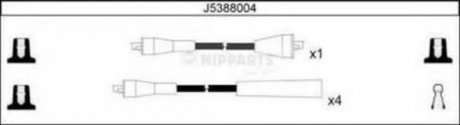 Комплект высоковольтных проводов NIPPARTS J5388004 (фото 1)