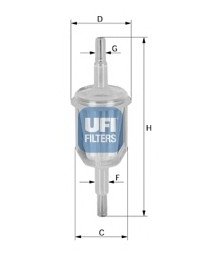 Топливный фильтр комплект 12 шт. UFI UFI Filters 31.012.00