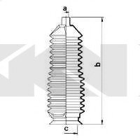 Пыльник рулевого механизма (Spidan) GKN 83872
