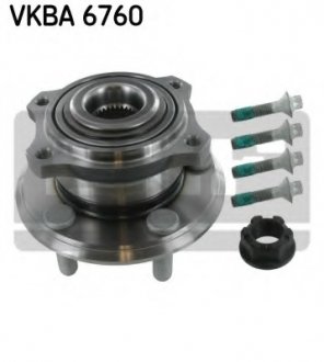 Подшипник ступицы колеса, к-кт. SKF VKBA 6760