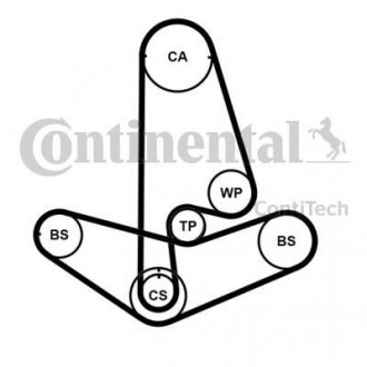 Комплект ремня ГРМ ContiTech CT 1001 K2 PRO