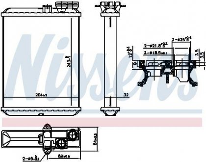 Радиатор пічки NISSENS Nissens A/S 707102