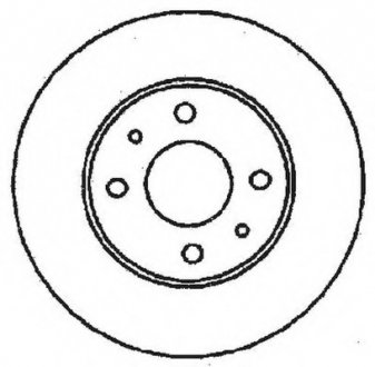 Тормозной диск BENDIX 561380B (фото 1)