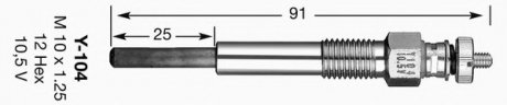 Свічка розжарювання NGK NGK Spark Plug 6425