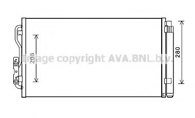 Радиатор кондиционера BMW AVA BWA5434D (фото 1)
