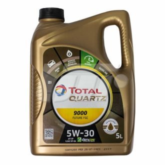 Олива моторна QUARTZ 9000 FUTURE FGC 5W30 5л Total 214291