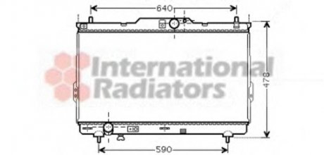 Радиатор охлождения SANTA FE 20TD MT 03-06 Van Wezel 82002113 (фото 1)