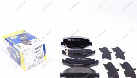Комплект тормозных колодок, дисковый тормоз ICER Brakes 181909 (фото 1)