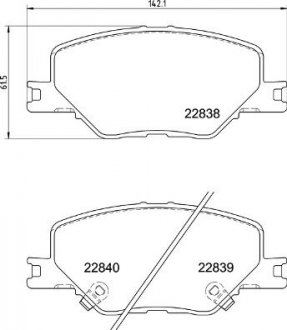 Гальмівні колодки дискові P59 096 Brembo P59096