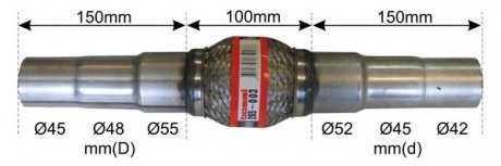 Деталі вихлопної системи Bosal 265-003