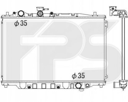Радиатор охолодження FPS Forma Parts System FP 44 A1271