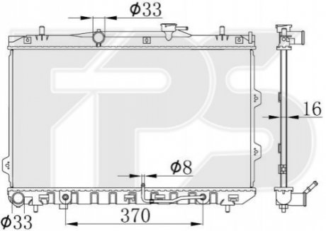 Радиатор охолодження FPS Forma Parts System FP 40 A1435